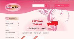 Desktop Screenshot of profinails.cz